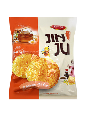 【蛮好吃的米饼】 RICHYJINJU牛奶味蜂蜜味金色米饼100-145g