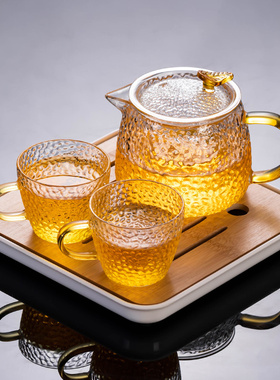 玻璃茶壶单壶耐高温加厚过滤茶具家用烧水分离泡茶器套装茶壶泡茶