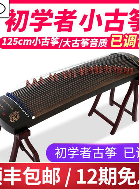 松鹤便携式小古筝琴初学者儿童迷你21弦小型125扬州入门短筝乐器
