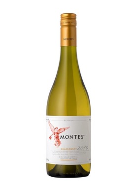 【进口】montes智利进口蒙特斯天使珍藏莎当妮干白葡萄酒750ml