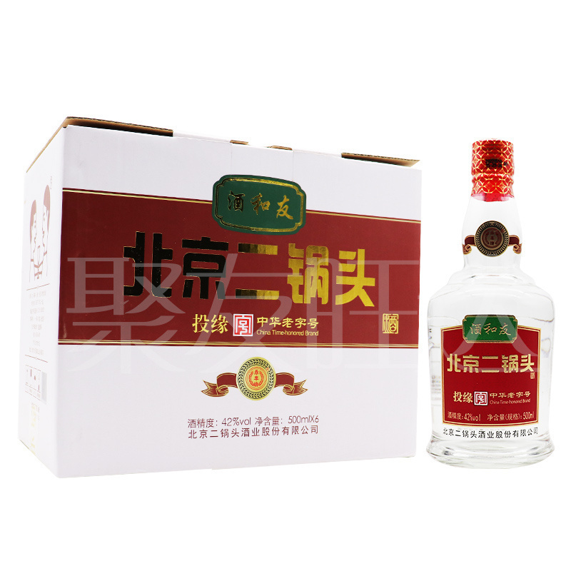 永丰牌 北京二锅头 清香型白酒 酒和友42度500ml*6瓶
