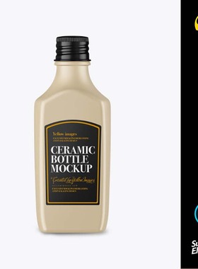 酒类品牌样机Liqueur瓶子标签贴图品牌设计产品设计展示图psd样机