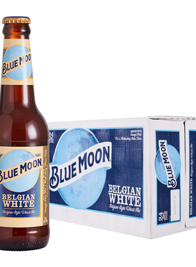 【进口】Blue Moon/蓝月啤酒330ml*24瓶装越南精酿白啤酒整箱清仓