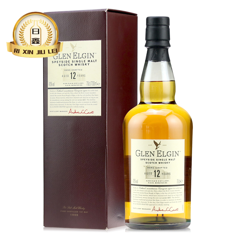 格兰爱琴12年单一麦芽威士忌 Speyside Glen Elgin 12 威士忌