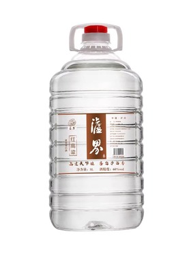 泸界红高粱5L桶装泸州白酒60度高度纯粮食酒高粱酒桶装泡酒约10斤