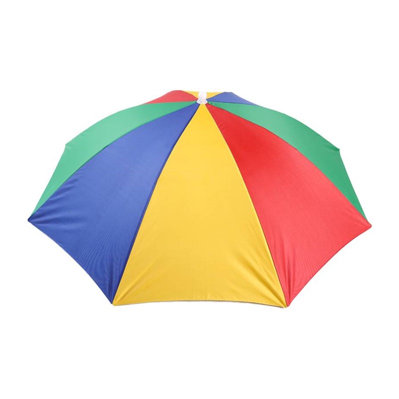推荐带在戴头顶上的雨伞帽头戴式遮阳钓鱼帽子伞男女防晒户外垂钓