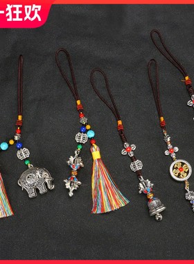 藏式吊坠十字金刚杵吊牌藏族工艺品拉萨纪念品西藏小挂件饰品项链