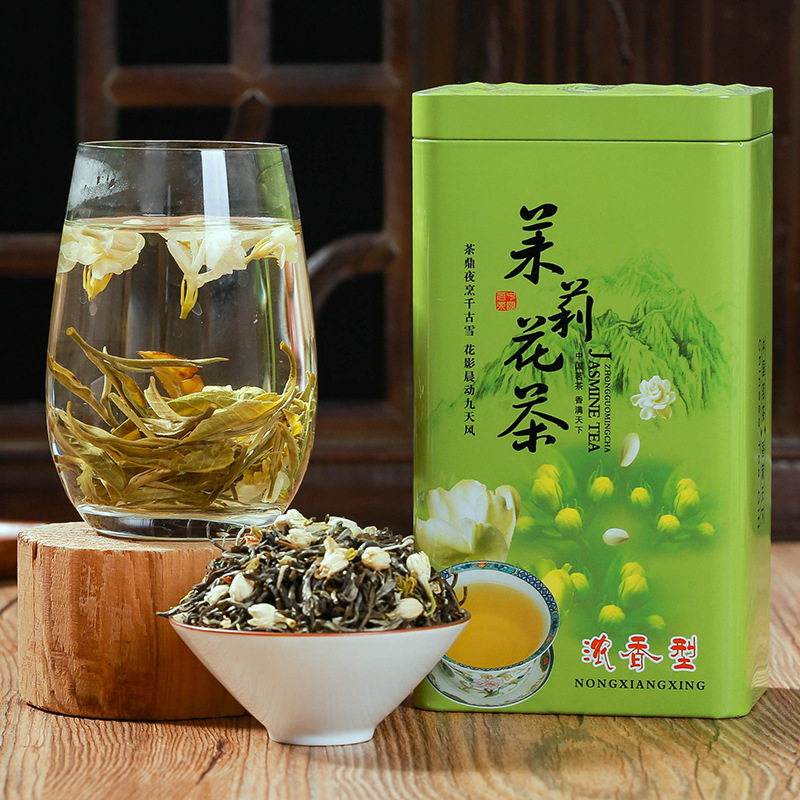 茉莉花茶2024新茶一级浓香型横县茉莉花茶窨制绿茶罐装散茶叶250g