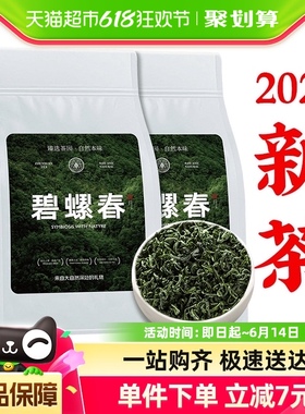 茗杰碧螺春茶叶绿茶2024新茶袋装明前采摘春茶自己喝250g袋装批发