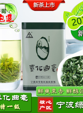 奉化曲毫特一级单罐装宁波绿茶奉化特产2024新春茶散茶口粮茶正品