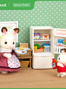 日本森贝儿家族卧室配件女孩过家家家具套装儿童益智玩具模型摆件