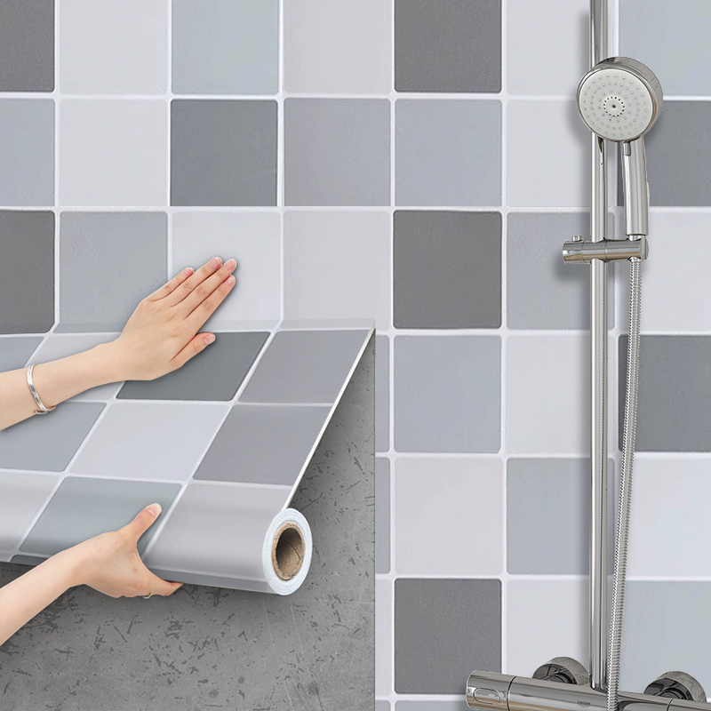 特厚卫生间瓷砖防水贴纸墙贴自粘墙面翻新遮丑浴室厕所洗手间墙纸