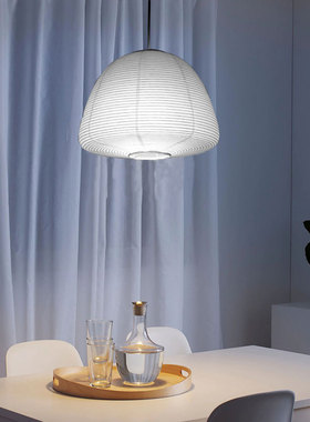 北欧ins创意设计个性家装灯饰日式温馨卧室吧台手工纸灯餐厅吊灯