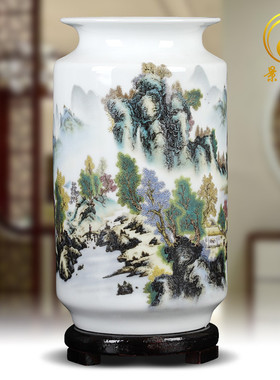 陶瓷器白色小花瓶家装客厅餐桌创意富贵竹插花装饰品摆件厂货批发