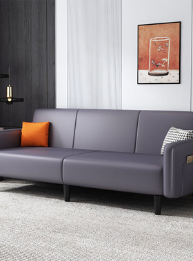 科技布懒人布艺折叠沙发床小户型客厅北欧现代简约三人位公寓沙发