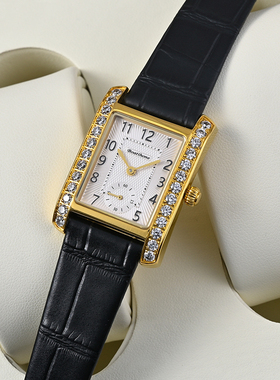 瑞士品牌正品2021新款小方块女表复古气质时尚镶钻防水石英女腕表