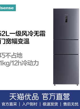 Hisense/海信 BCD-252WYK1DPUJ 三门 风冷无霜智能小型家用冰箱