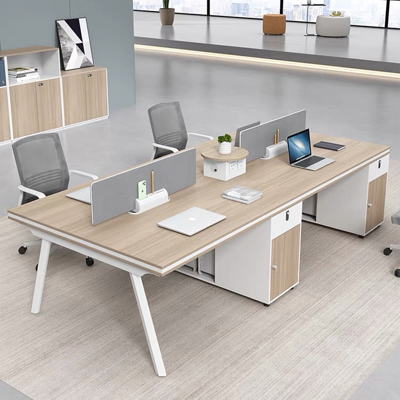成都职员办公桌椅组合4四6人位简约办公室家具电脑桌屏风员工卡座