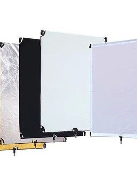 富莱仕 五合一摄影旗板大型旗板摄像反光板柔光板遮光板80x100cm