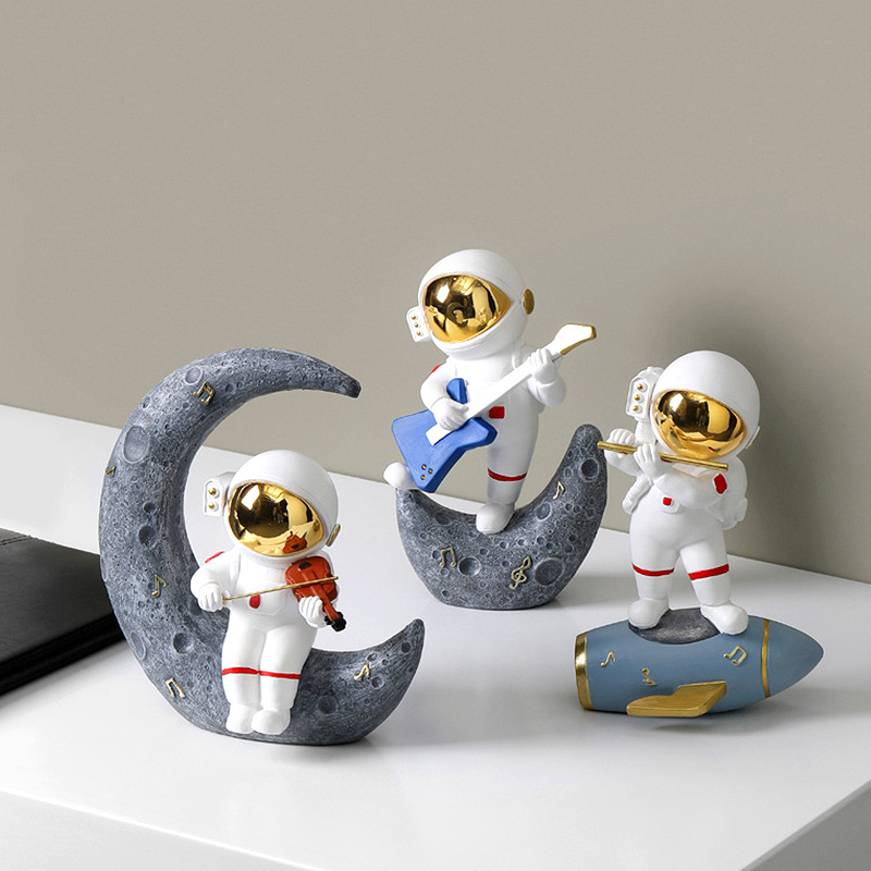 北欧轻奢客厅电视柜酒柜创意乐队太空人宇航员家居装饰摆设小礼物