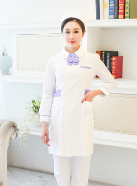 护士服短长袖女韩式半永久修身秋冬装药店美容院美容师工作服医护