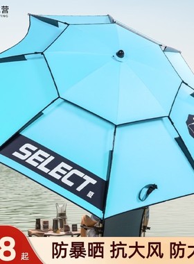 戴威营钓鱼伞户外专用雨伞2024新款防雨晒大钓伞新型拐杖遮阳伞