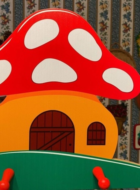 洋菓子SweetHome蘑菇屋衣帽挂钩挂画童话乡村室内装饰品摆件家居
