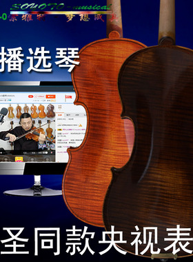 包回收索雅特GV36张圣央视表演同款演奏小提琴  纯手工小提琴