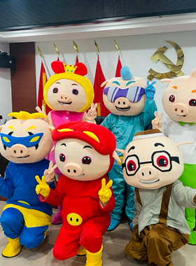 猪猪侠卡通人偶服装佩奇卡通玩偶服小猪卡通人偶服猪猪卡通服租赁