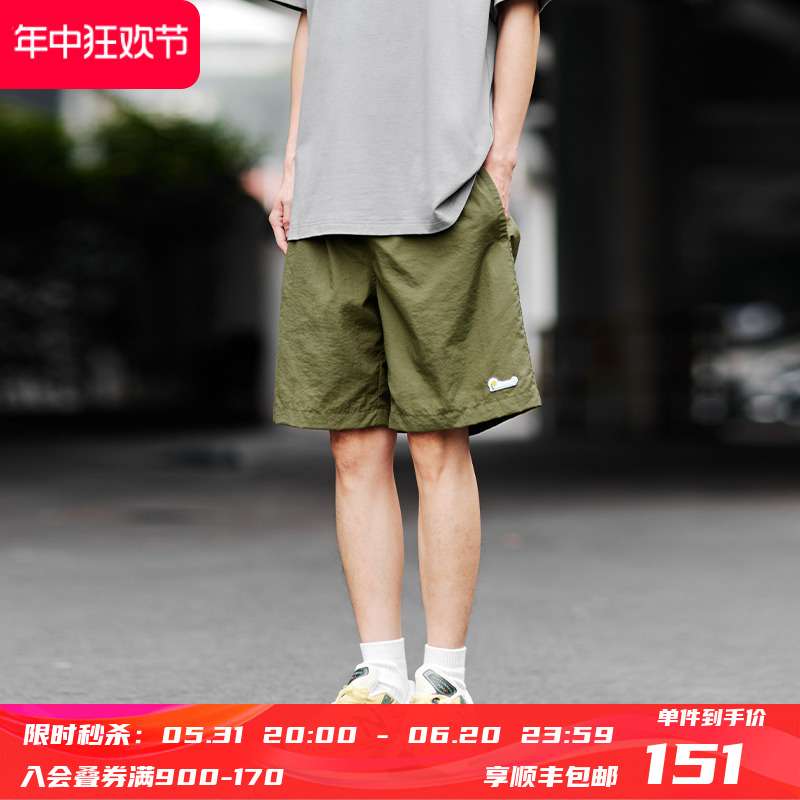 PSO Brand 短裤夏季美式街头潮流工装五分裤男生休闲运动裤子薄款