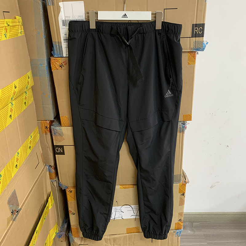 Adidas/阿迪达斯男裤夏季运动梭织透气宽松休闲长裤HE7362