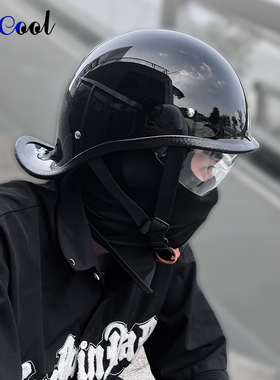 3C认证哈雷瓢盔复古半盔电动车头盔女机车夏季摩托车安全帽轻量化