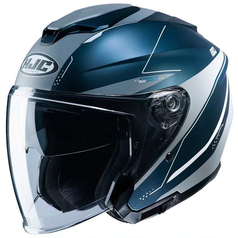 HJC  双镜片半盔摩托车夏季机车头盔 I30 四季电动复古双镜片男女