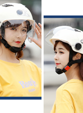 3c认证电动电瓶车头盔夏季防晒可爱韩版男女士半盔夏天夏款安全帽