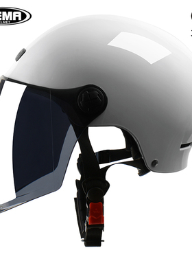 野马3C认证电动车头盔女夏季防晒防紫外线电瓶摩托车安全帽男半盔