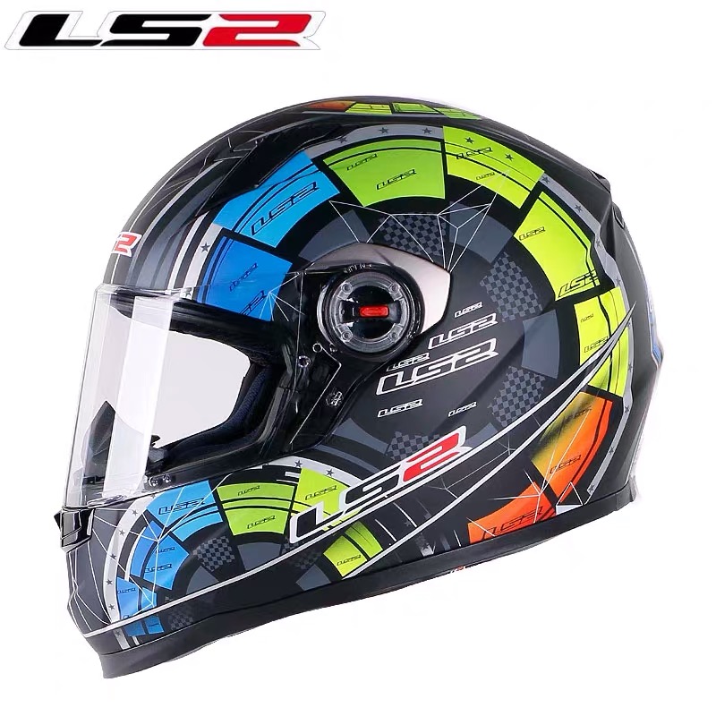LS2摩托车头盔男女全覆式赛车全盔跑车机车四季FF358