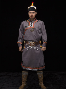 蒙古族长袍蒙族服饰少数民族舞台表演服装日常婚礼男士蒙古袍超值