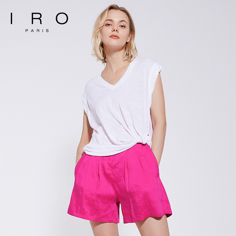 IRONight【明星同款】夏季法式女装设计感小众短袖亚