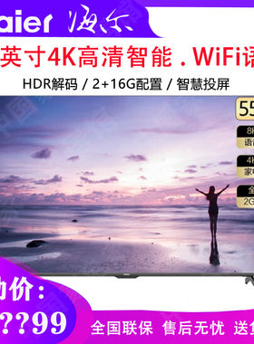 Haier/海尔LU55D31(PRO)  55英寸4K智能WiFi语音液晶平板电视 65