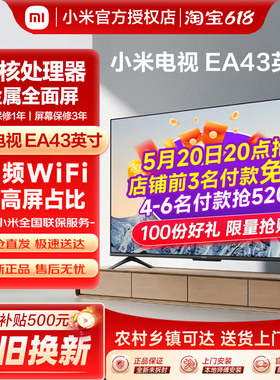小米电视A43英寸金属全面屏家用智能WIFI高清液晶平板电视机EA43