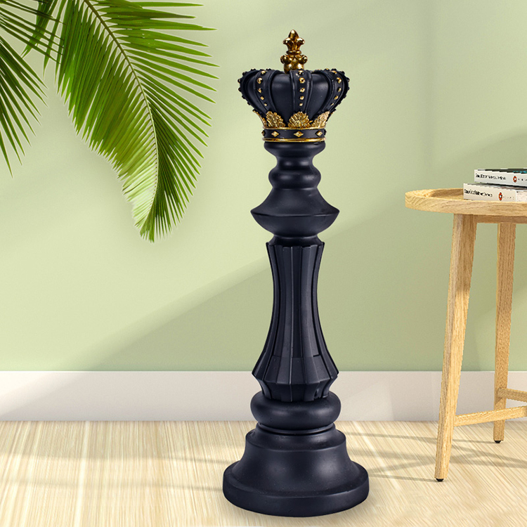 仿真国际象棋摆件国王王后战马棋具装饰摆设家居客厅书房软装饰品