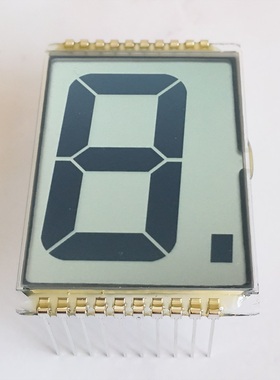1位8字段码液晶显示屏静态驱动TN宽温液晶数码管段式lcd屏EDC004A