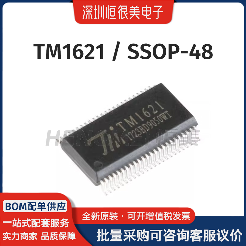 TM1621封装SSOP-48数码管驱动多功能LED驱动集成电路芯片原装全新