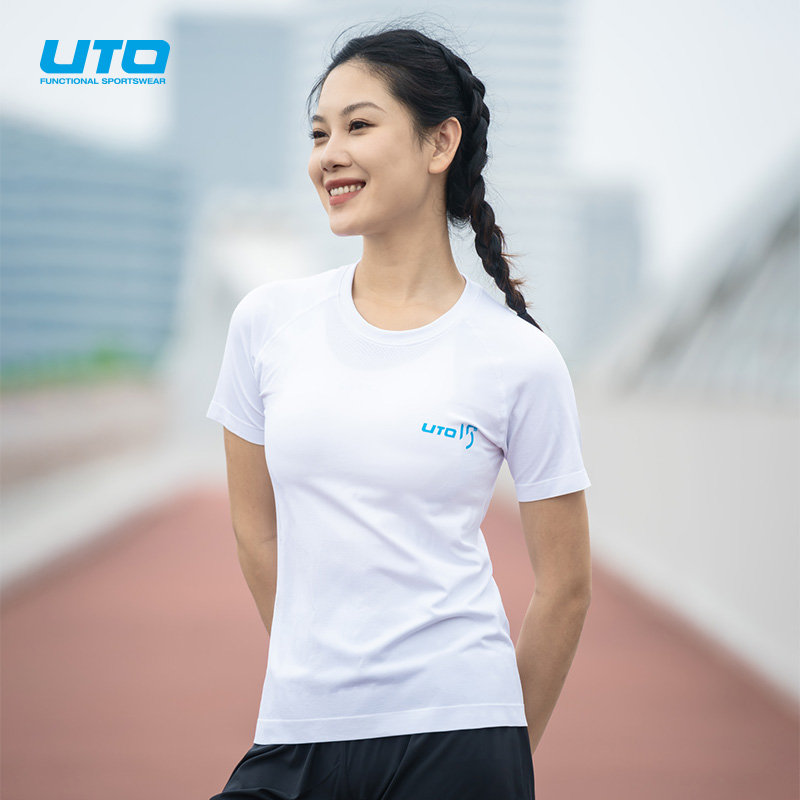 UTO悠途运动T恤男速干短袖女户外跑步健身圆领上衣15周年纪念款