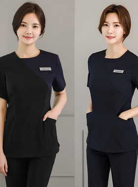 韩版美容院美容师工作服月子中心护理师套装整形医院护士服手术服