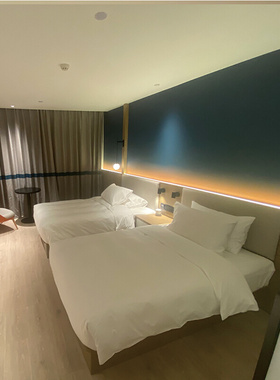 酒店家具标间全套床单身公寓电视框客房组合成套宾馆用双人床定制