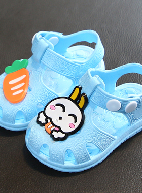 小兔春夏季0-1-2岁女宝宝凉鞋男童婴儿软底学步鞋子塑料鞋3小童鞋
