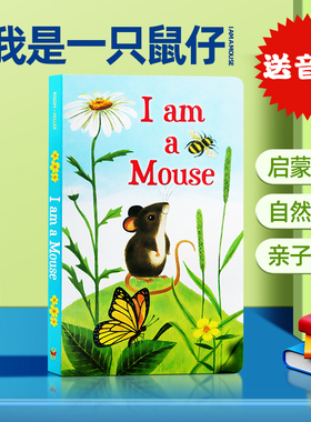 英文原版绘本 I am a Mouse 我是一只老鼠 儿童英语启蒙早教 I am a kitten punny bunny rooster系列 大自然小动物认知 亲子阅读