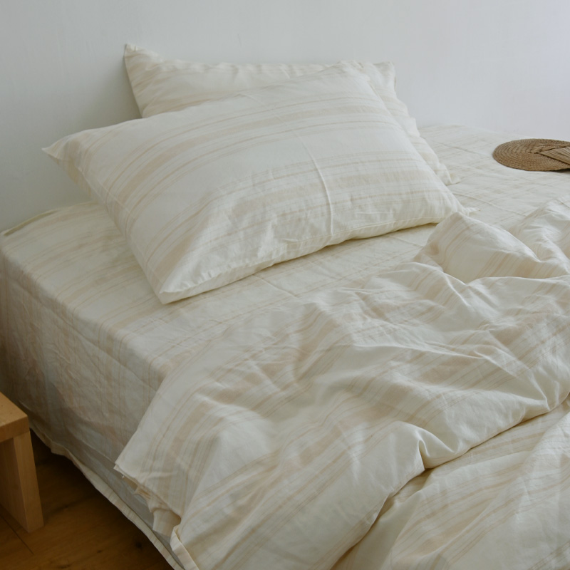 清仓纯棉平纹 床上用品全棉四件套简约夏床单被套1.5m1.8床套件
