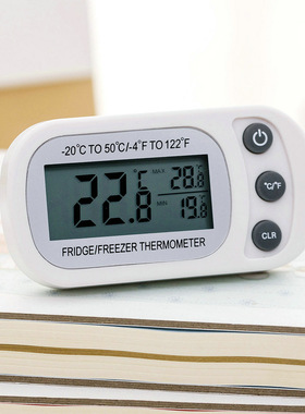 亚马逊火热款厨房冰箱用电子温度计 防湿 水升级版带磁铁带挂购